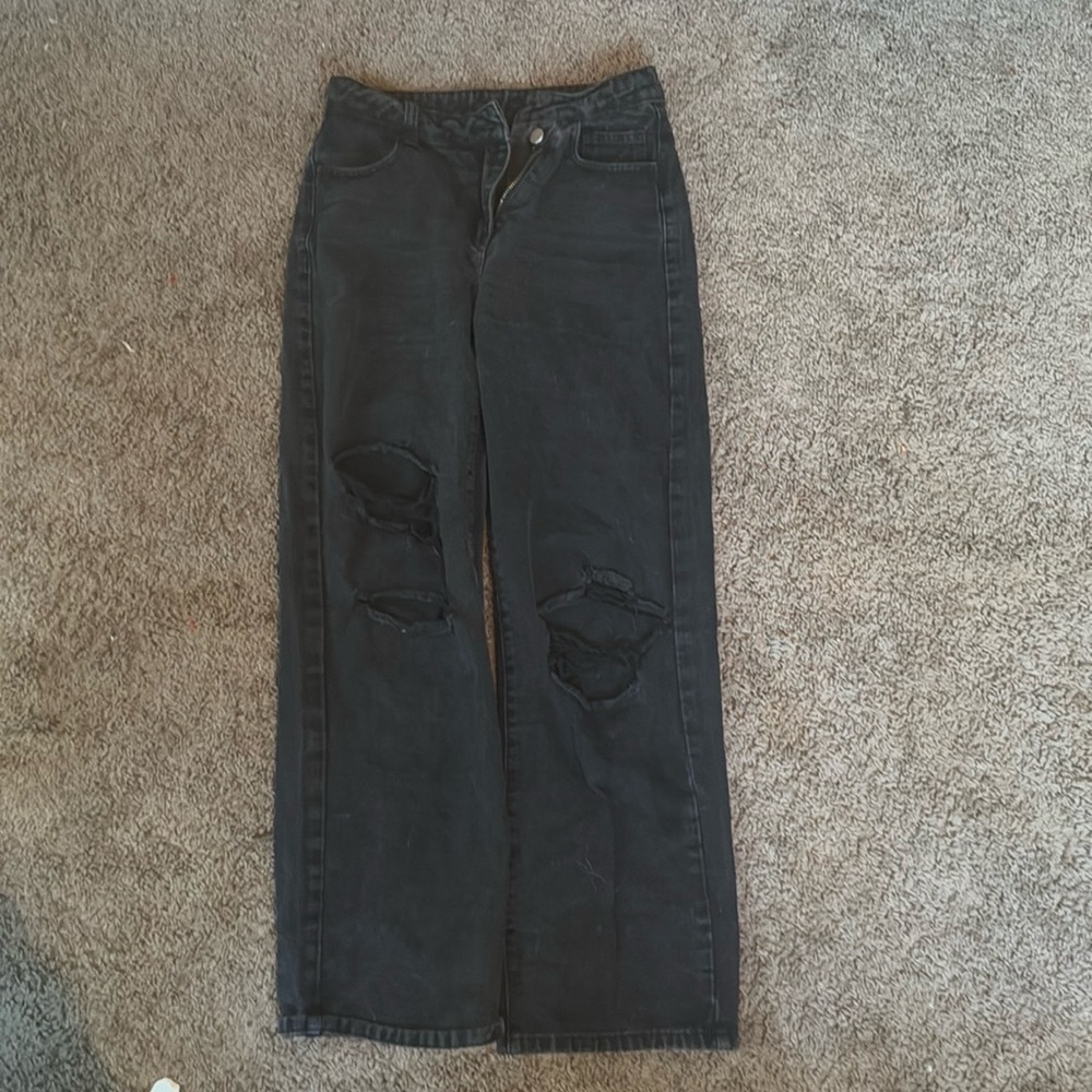 Womens Balck XS ripped jeans